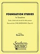 FOUNDATION STUDIES FOR SAXOPHONE cover